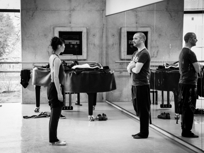 David Dawson Standing by piano