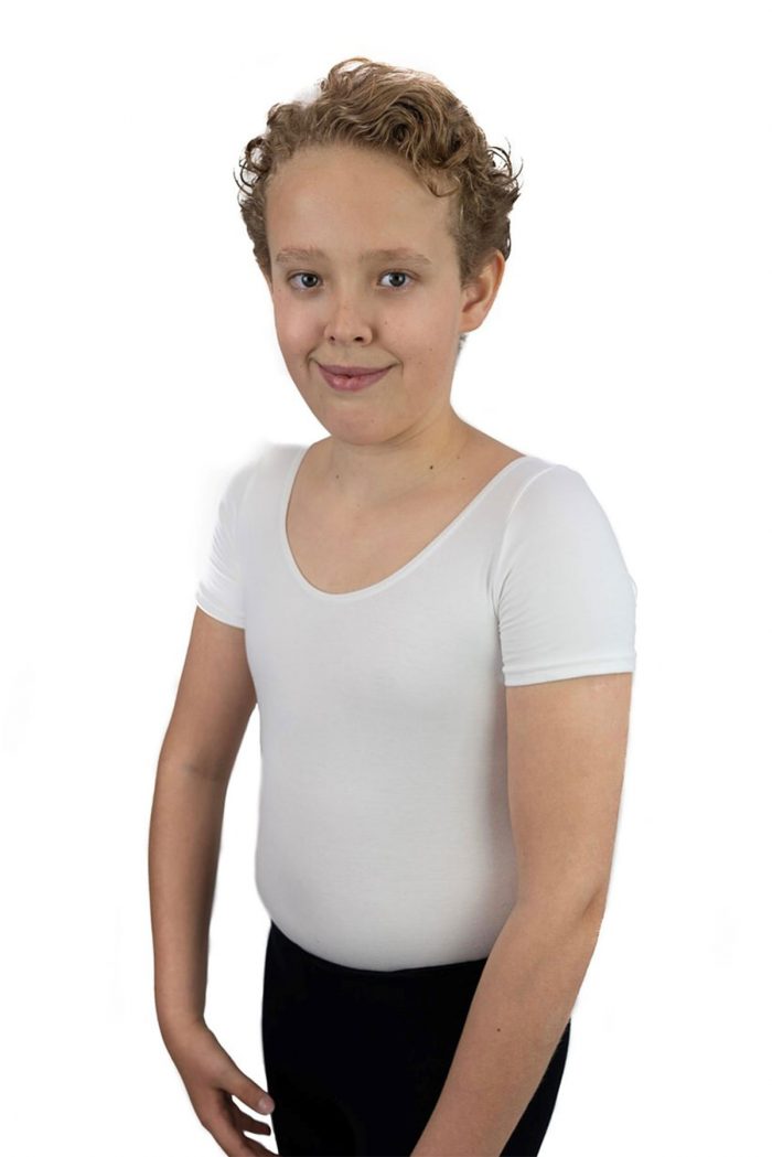 Standard 3-6, Senior Certificate 1 & 2, Intermediate, Advanced Ballet White Leotard ( Boys) 